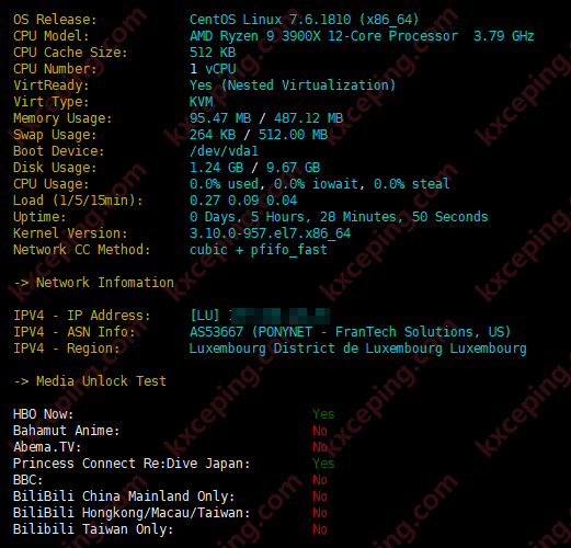 BuyVM卢森堡机房AMD+NVME不限流量PT神器评测